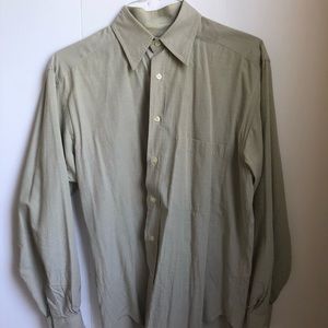 Mens’ Vintage Corneliani Button Down Gingham Shirt Made in Italy  - Size Small